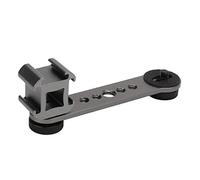 CHICIRIS Triplo Adattatore per Supporto per Microfoni in Lega di Alluminio Multifunzionale Staffa a Gocce per Fotografie Vlogs Interviste (grigio scuro)