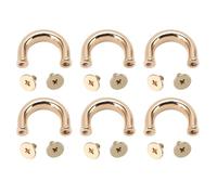 CHICIRIS U Anelli 10 Set di Fibbia in Metallo Struttura Forte per Borse a Tracolla con Viti di PH, Zinclegazione e Materiale di Ferro Stabile e Affidabile (GOLD)