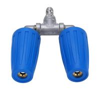 CHICIRIS Ugello Rotante a Doppia Testa, Ugello a Turbina per Idropulitrice Ad Alta Pressione da 4000 Psi con Spina a Collegamento Rapido da 1/4 di Pollice, per la Pulizia della Superficie (BLUE)