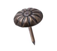 CHICIRIS Unghie da Tappezzeria Vintage da 100 Pezzi, Tappeti di Ferro per Mobili, Borchie Decorative in Bronzo Verde con Stile Vintage, Buona Scelta per L'arredamento della Casa (Verde 10 * 14mm)