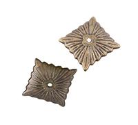 CHICIRIS Unghie da Tappezzeria Vintage da 100 Pezzi, Tappeti di Ferro per Mobili, Borchie Decorative in Bronzo Verde con Stile Vintage, Buona Scelta per L'arredamento della Casa (21 * 21mm)