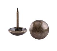 CHICIRIS Unghie da Tappezzeria Vintage da 100 Pezzi, Tappeti di Ferro per Mobili, Borchie Decorative in Bronzo Verde con Stile Vintage, Buona Scelta per L'arredamento della Casa (13 * 17mm)