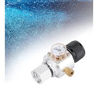 CHICIRIS Valvola Compatta per il Regolatore del Gas CO2 per Birra Fatta in Casa, Accessorio per Bottiglia di Soda Resistente All'usura, Mini Regolatore del Gas 0-90 Psi per Bombole UE e USA