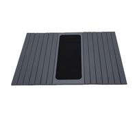 CHICIRIS Vassoio per Braccioli per Divano, Tavolino per Braccioli per Divano in Legno di bambù con Cuscinetto in Silicone Antiscivolo per Telefono con Telecomando per Bevande, 17,13x13,39 (Grigio