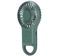 CHICIRIS Ventilatore Portatile con Moschettone Leggero Colorato Alla Moda Ventilatore Portatile con Ricarica USB Regolabile a 3 velocità per Situazioni di Emergenza, ABS, Dimensioni: 5,8 X 3,1 X 0,9