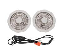 CHICIRIS Ventola per Gilet di Raffreddamento USB, Ventola per Giacca Indossabile con Doppia Testa Regolabile e 3 modalità di Flusso d'aria per Sport all'aria Aperta e Ufficio