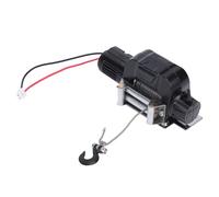 CHICIRIS Verricello Elettrico RC Verricello Simulato con Motore in Lega per 1/10 RC Crawler Car Funzionamento Autentico Modello Fuoristrada Ad Alta Resistenza (BLACK)