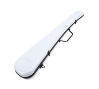 CHICIRIS Violina Viola Bow Case, Cancello Bow Case White Color Composite Carbon Fibra di Grande capacità Bass Porta Violino Double Box