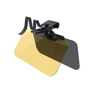 CHICIRIS Visiera Parasole per Auto, Protezione Antiriflesso per la Guida Diurna e Notturna Prolunga Parasole 345x165 Mm con Lenti Gialle Nere Regolabili per Auto (345 x 165 mm #-1)