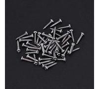 CHICIRIS Viti di Assemblaggio Cromata per Voci di Chitarra: Viti da Cameriera da 50 a Meno per Parti di Riparazione della Chitarra e Sostituzione del Sintonizzatore (SILVER)