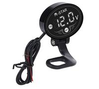 CHICIRIS Voltmetro LED Intelligente Misuratore di Tensione Digitale per Moto 9-24 V con Resistenza Agli Alcali, Processo di Installazione Semplice, Facile Regolazione della Tensione, Funzione di