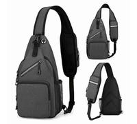 CHICIRIS Zaino con Imbracatura, Borsa a Traversa di Grande capacità per Escursioni all'aperto Viaggiando con un Design Traspirante per Spalla per Comfort, Grigio Scuro (Grigio scuro)
