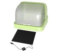Chick Brooder - 11,81 pollici di nidificazione | Riscaldamento per pulcino | Box pp con cuscinetto di riscaldamento USB, fori di ventilazione per il comfort, allevare pulcini e piccoli uccelli
