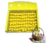 Chick Easterr | 3x1.5cm Realistic Chicks Easter Decorations - Convenient To Store Seasonal Décor Miniature Soft Chicks Set Of 72 For Kids Home Easter Basket Stuffers Parties Decorations