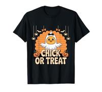 Chick O Treat Ghost Costume Cute Halloween Chicken Maglietta