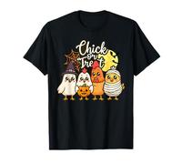 Chick Or Treat Halloween Witch Spooky Mummy Chicken Maglietta