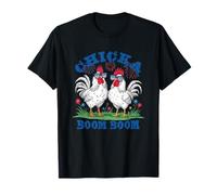 Chicka Boom Boom - Polli patriottici festivi Maglietta