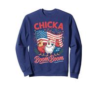 Chicka Boom Boom - Pollo patriottico divertente del 4 luglio Felpa