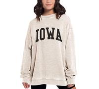 Chicka-D NCAA Burnout - Pullover in Pile da Donna, Donna, Pullover in Pile Burnout, 449_NC_CA, Farina d'avena, S