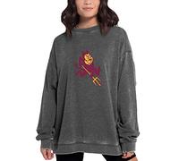 Chicka-D NCAA - Pullover da Donna Campus Crew, Donna, Campus Crew Pullover, 449_NC_PL, Carbone, L