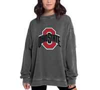 Chicka-D NCAA - Pullover da Donna Campus Crew, Donna, Campus Crew Pullover, 449_NC_PL, Carbone, S