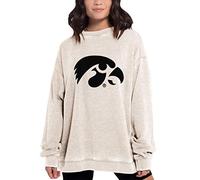 Chicka-D NCAA - Pullover da Donna Campus Crew, Donna, Campus Crew Pullover, 449_NC_PL, Farina d'avena, L