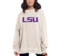Chicka-D NCAA - Pullover da Donna Campus Crew, Donna, Campus Crew Pullover, 449_NC_PL, Farina d'avena, L