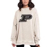 Chicka-D NCAA - Pullover da Donna Campus Crew, Donna, Campus Crew Pullover, 449_NC_PL, Farina d'avena, L