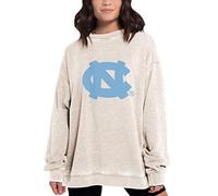 Chicka-D NCAA - Pullover da Donna Campus Crew, Donna, Campus Crew Pullover, 449_NC_PL, Farina d'avena, L