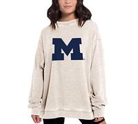 Chicka-D NCAA - Pullover da Donna Campus Crew, Donna, Campus Crew Pullover, 449_NC_PL, Farina d'avena, M