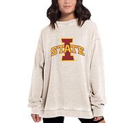 Chicka-D NCAA - Pullover da Donna Campus Crew, Donna, Campus Crew Pullover, 449_NC_PL, Farina d'avena, M