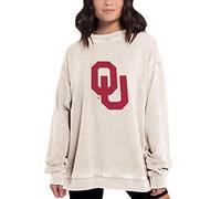 Chicka-D NCAA - Pullover da Donna Campus Crew, Donna, Campus Crew Pullover, 449_NC_PL, Farina d'avena, S