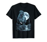 Chicken Bird Howling at The Moon Rooster Funny Meme Men Kids Maglietta
