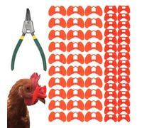 Chicken Blinders, Pheasant Anti-Fighting Goggles, Chicken Glasses Poultry Blinders Spectacles, Protective Pliers Set for Rooster, Secure & Comfortable Design
