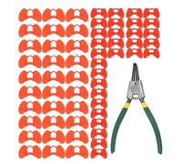 Chicken Blinders, Pheasant Anti-Fighting Goggles, Poultry Spectacles with Pliers Set, Protective Glasses for Chickens, Roosters, and Game Birds, 4.3x3x1.2cm/1.69x1.18x0.47 inches