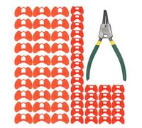 Chicken Blinders, Poultry Anti Pecking Glasses, Rooster Pheasant Goggles, Large circa 6,3 x 3,7 x 2 cm Humane Peck Prevention, Ideal for Farms and Coops Material Pp