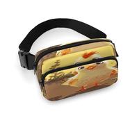 Chicken Chick Marsupio con cinghia regolabile Marsupio alla moda per sport all'aria aperta Escursionismo, bianco, 20 x 13 cm, marsupio stampato completo