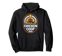 Chicken Coop Crew Vita Pollaio Uova Fresche Felpa con Cappuccio