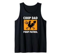 Chicken Coop Dad Poop Patrol Funny Poultry Farmer Canotta