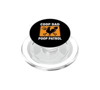 Chicken Coop Dad Poop Patrol Funny Poultry Farmer PopSockets PopGrip per MagSafe