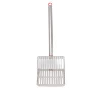 Chicken Coop Poop Scooper | Long Handle Stainless Steel Non - Stick Litter Sifting Shovel | Easy Pet Waste Removal for Cats/Chickens/Small Animals | Sturdy & Easy to Maintain (Rosa)