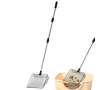 Chicken Coop Scooper, Retractable Poop Rake, Long Handled Cleaning Shovel, 45.67x7.09x2.36 inches, Ergonomic Grip Design, Lightweight and Efficient Tool, Easy Sand for Dog