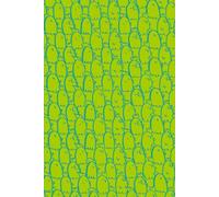 Chicken Doodle Pop Art Notebook: Lime Green & Teal Green | 120 Pages Lined | 6"x9" | Unique Stationery by Pular Studio Bangkok
