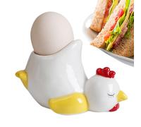 Chicken/Duck Adorable Ceramic Soft Boiled | Funny Display Stand Dishwasher Safe Platter Decoration | Soft Boiled Egg Holder Egg Cup Holder For Party Favors, Family, Friends Kitchen