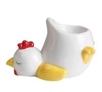Chicken/Duck Ceramic Egg Cup Holder - Cups, Dishwasher Safe Platter, Animal-Themed Display Stand for Eggs | Ideal Party Favors, Brunch, Breakfast, Kitchen Decor, Cute Functional Tableware, Collectible