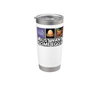 Chicken Farmer I Just Want Some Eggs Bicchiere termico in acciaio inox doppia parete