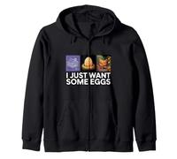 Chicken Farmer I Just Want Some Eggs Felpa con Cappuccio