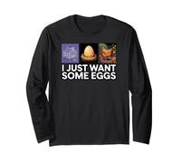 Chicken Farmer I Just Want Some Eggs Maglia a Manica
