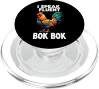 Chicken Farmer I Speak Fluent Bok Bok Rooster PopSockets PopGrip per MagSafe