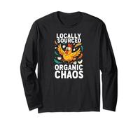 Chicken Farmer Locally Sourced Organic Chaos Hen Maglia a Manica